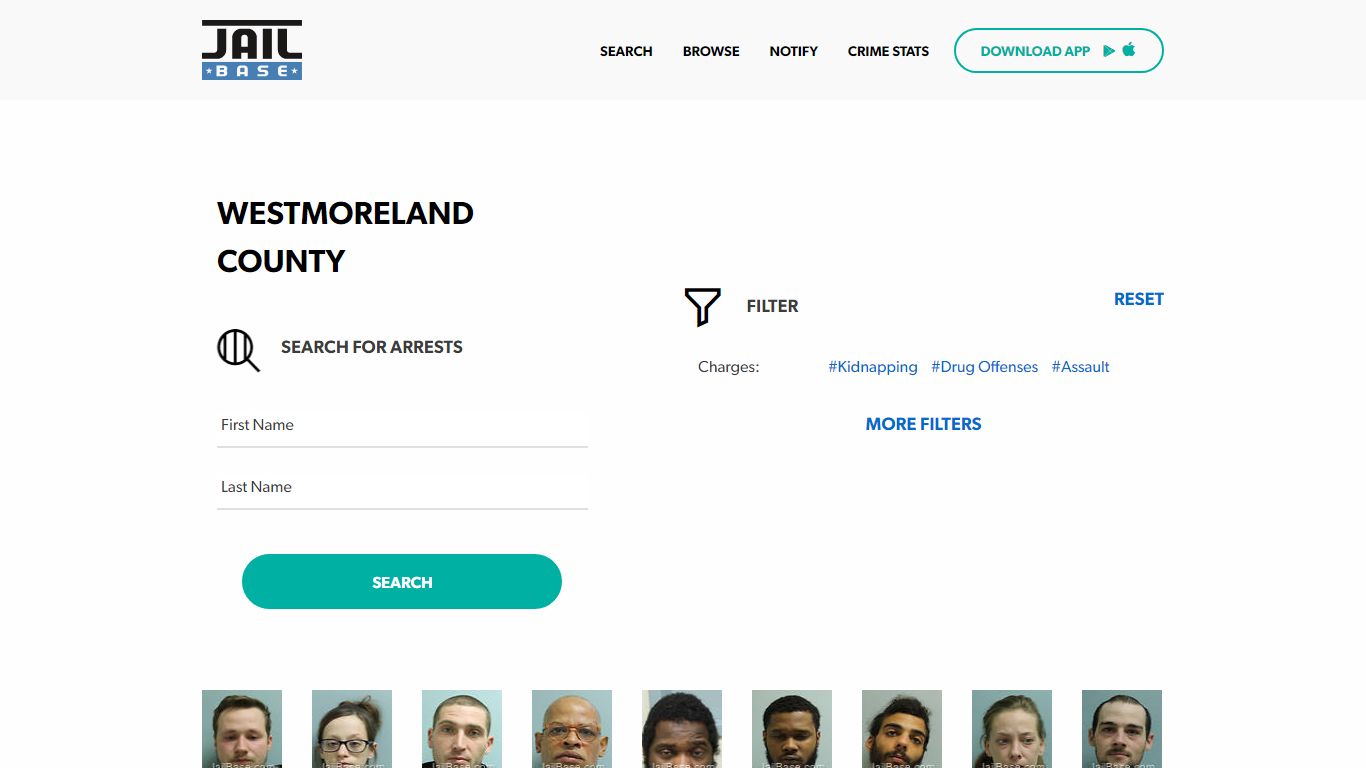 Westmoreland County Jail Inmate Search and Mugshots | JailBase
